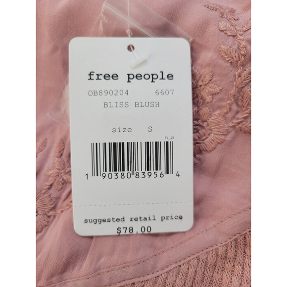 FREE PEOPLE Sz S Sweetest Thing Lace Sleeve Thermal Top - Picture 12 of 12